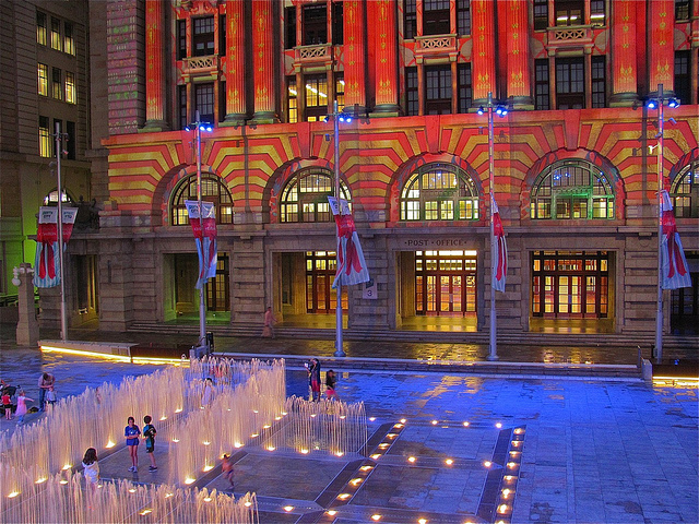 Perth's new interactive water sculpture