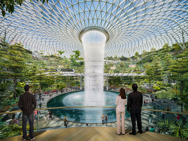 Worlds Largest Indoor Waterfall